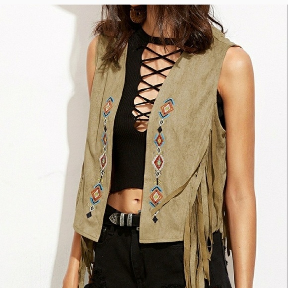 Boutique By The Bay Jackets & Blazers - Black Southwest Vest